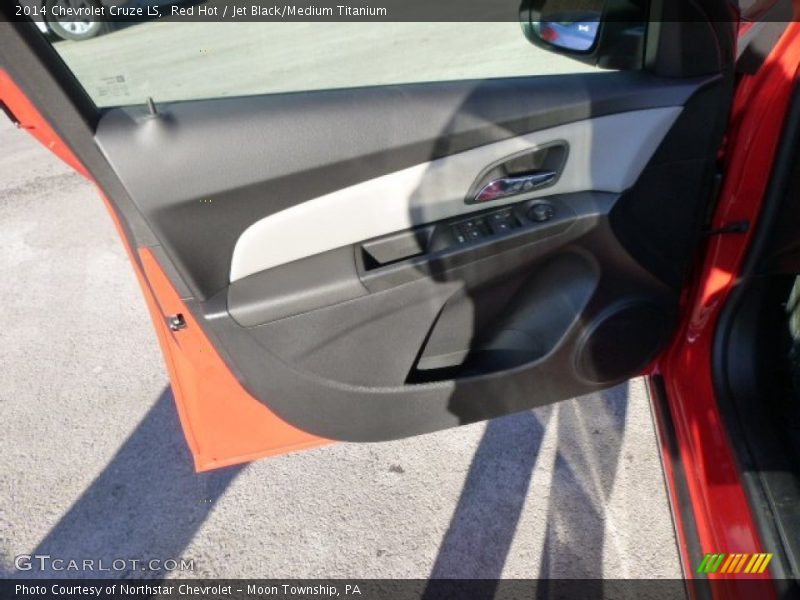 Red Hot / Jet Black/Medium Titanium 2014 Chevrolet Cruze LS