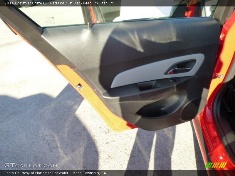 Red Hot / Jet Black/Medium Titanium 2014 Chevrolet Cruze LS