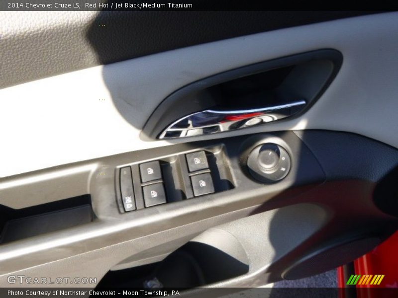 Red Hot / Jet Black/Medium Titanium 2014 Chevrolet Cruze LS