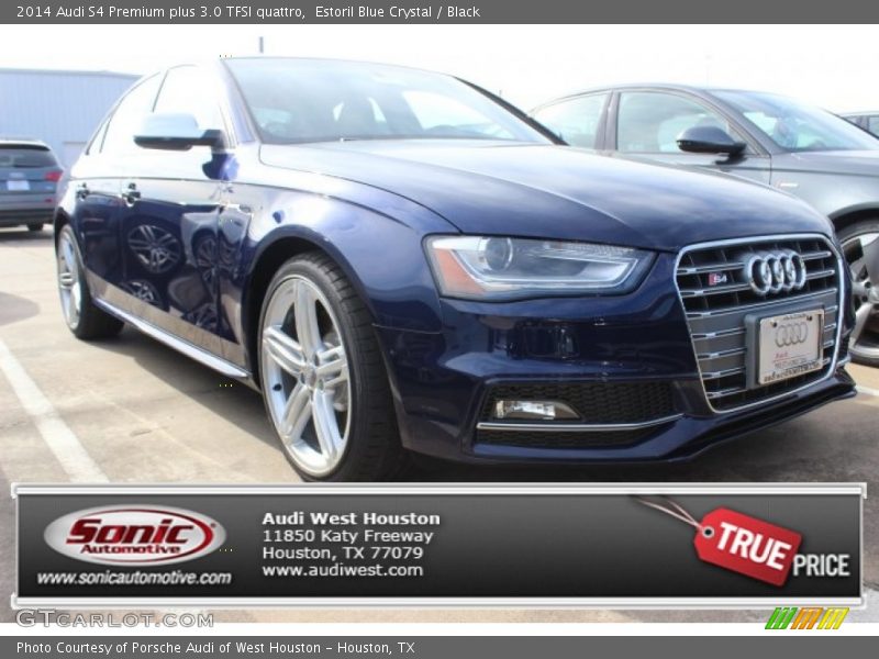 Estoril Blue Crystal / Black 2014 Audi S4 Premium plus 3.0 TFSI quattro