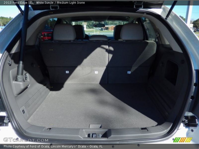 White Suede / Medium Light Stone 2013 Ford Edge SEL