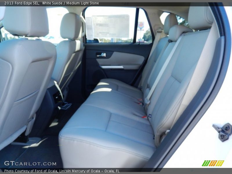 White Suede / Medium Light Stone 2013 Ford Edge SEL