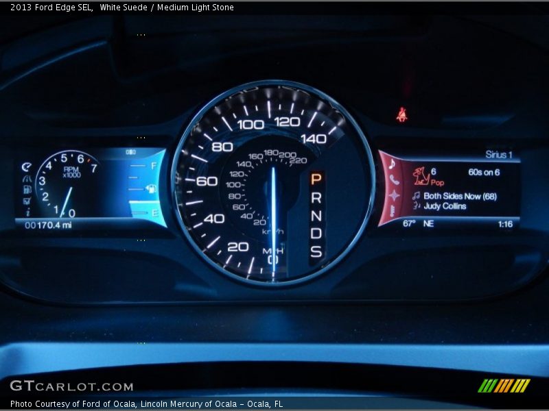 White Suede / Medium Light Stone 2013 Ford Edge SEL