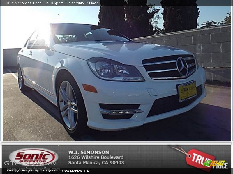 Polar White / Black 2014 Mercedes-Benz C 250 Sport