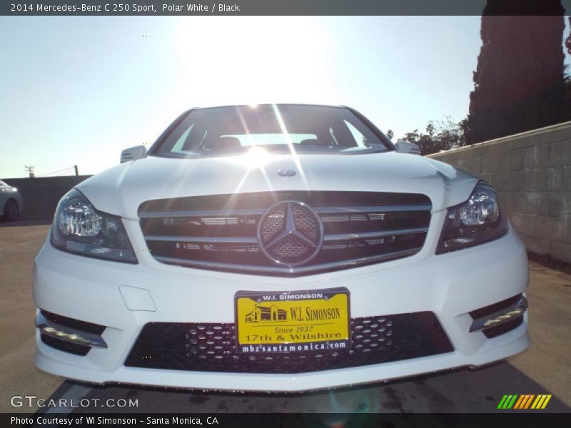 Polar White / Black 2014 Mercedes-Benz C 250 Sport