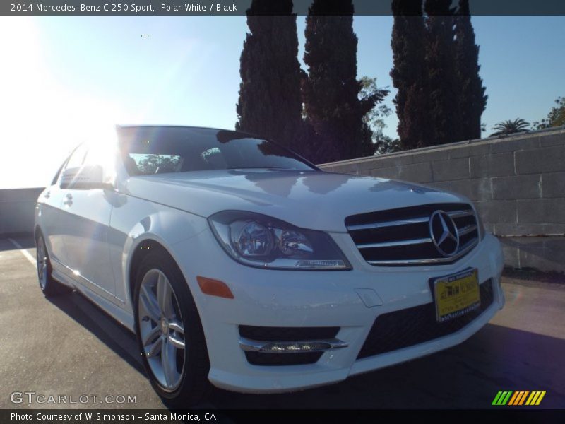 Polar White / Black 2014 Mercedes-Benz C 250 Sport
