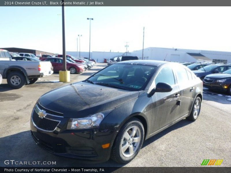 Black Granite Metallic / Jet Black 2014 Chevrolet Cruze LT