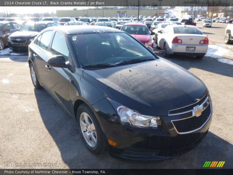 Black Granite Metallic / Jet Black 2014 Chevrolet Cruze LT