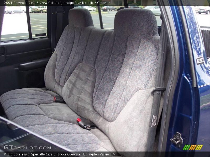 Indigo Blue Metallic / Graphite 2001 Chevrolet S10 LS Crew Cab 4x4
