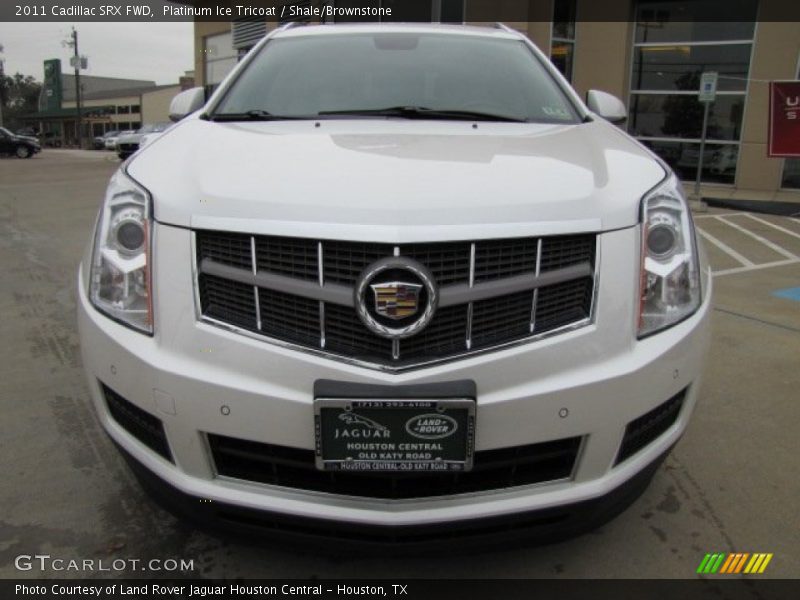 Platinum Ice Tricoat / Shale/Brownstone 2011 Cadillac SRX FWD