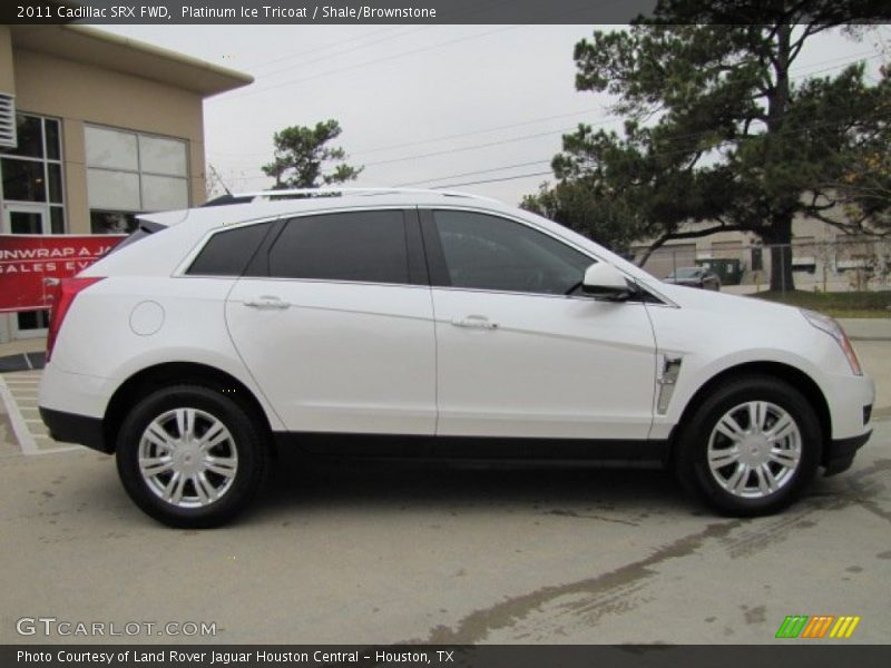 Platinum Ice Tricoat / Shale/Brownstone 2011 Cadillac SRX FWD