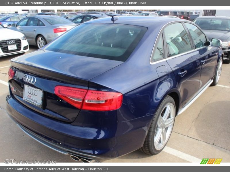 Estoril Blue Crystal / Black/Lunar Silver 2014 Audi S4 Premium plus 3.0 TFSI quattro