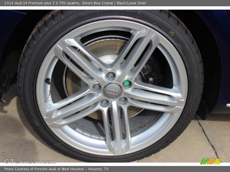 Estoril Blue Crystal / Black/Lunar Silver 2014 Audi S4 Premium plus 3.0 TFSI quattro