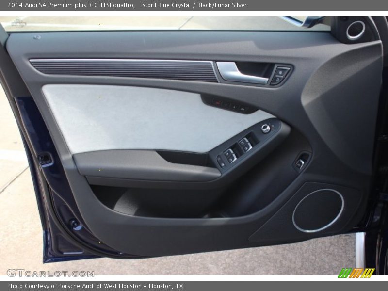 Estoril Blue Crystal / Black/Lunar Silver 2014 Audi S4 Premium plus 3.0 TFSI quattro