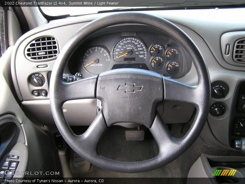 Summit White / Light Pewter 2002 Chevrolet TrailBlazer LS 4x4