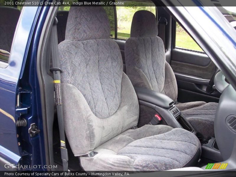 Indigo Blue Metallic / Graphite 2001 Chevrolet S10 LS Crew Cab 4x4