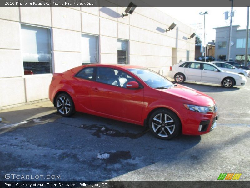 Racing Red / Black Sport 2010 Kia Forte Koup SX