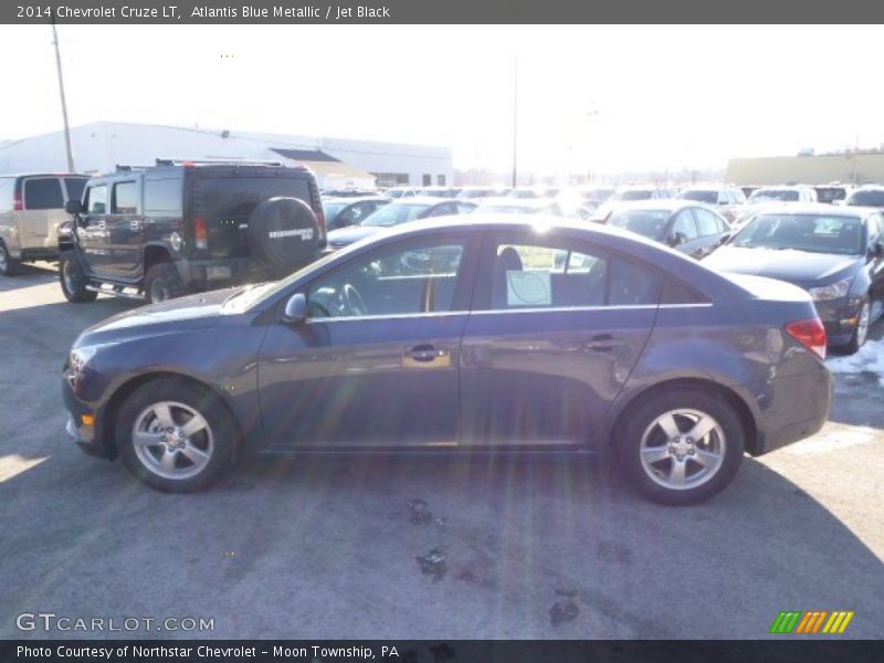 Atlantis Blue Metallic / Jet Black 2014 Chevrolet Cruze LT