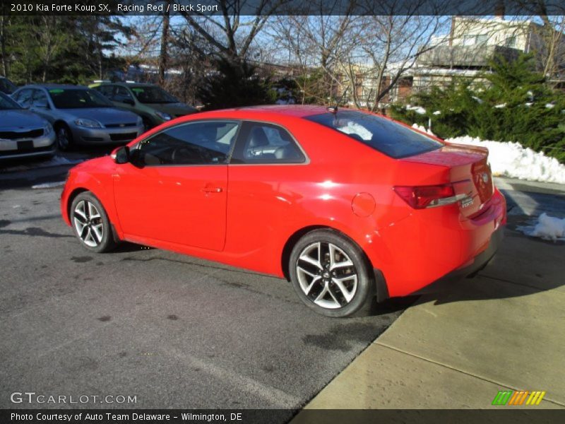 Racing Red / Black Sport 2010 Kia Forte Koup SX
