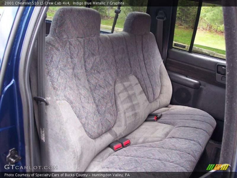 Indigo Blue Metallic / Graphite 2001 Chevrolet S10 LS Crew Cab 4x4