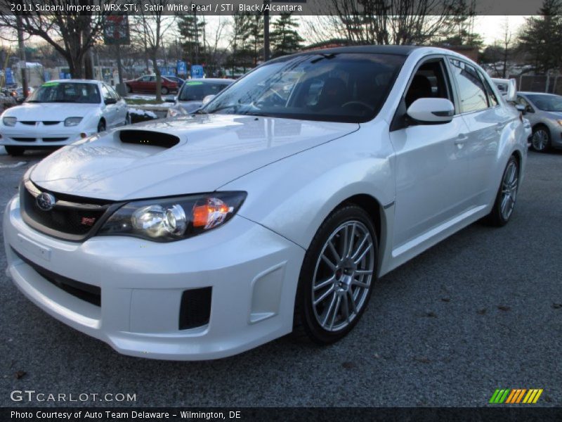 Satin White Pearl / STI  Black/Alcantara 2011 Subaru Impreza WRX STi