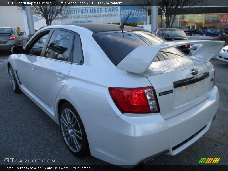 Satin White Pearl / STI  Black/Alcantara 2011 Subaru Impreza WRX STi