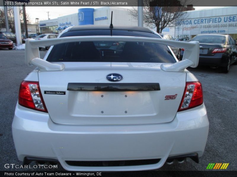Satin White Pearl / STI  Black/Alcantara 2011 Subaru Impreza WRX STi