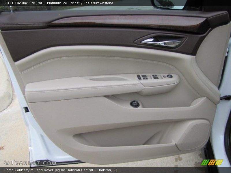 Platinum Ice Tricoat / Shale/Brownstone 2011 Cadillac SRX FWD