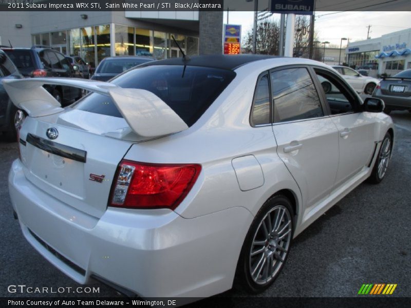 Satin White Pearl / STI  Black/Alcantara 2011 Subaru Impreza WRX STi