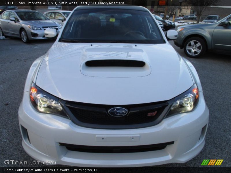 Satin White Pearl / STI  Black/Alcantara 2011 Subaru Impreza WRX STi