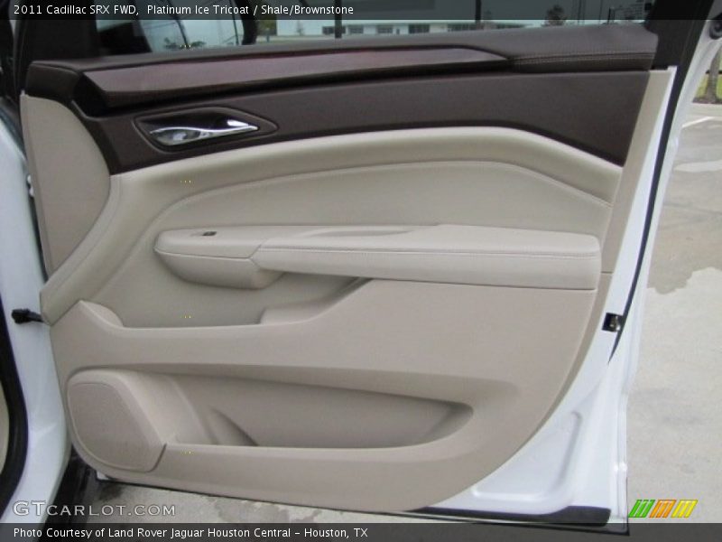 Platinum Ice Tricoat / Shale/Brownstone 2011 Cadillac SRX FWD