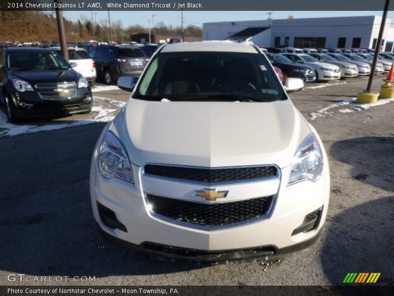 White Diamond Tricoat / Jet Black 2014 Chevrolet Equinox LT AWD