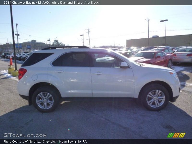 White Diamond Tricoat / Jet Black 2014 Chevrolet Equinox LT AWD