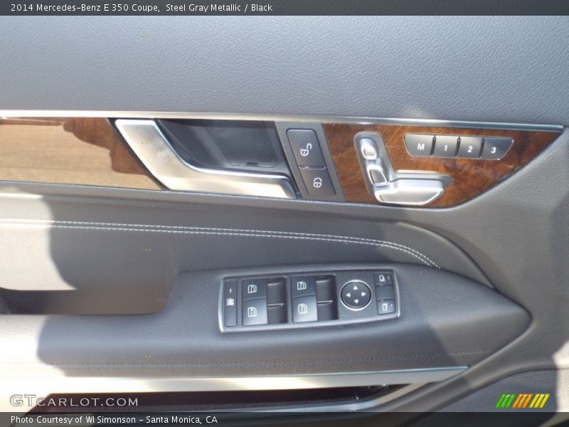 Steel Gray Metallic / Black 2014 Mercedes-Benz E 350 Coupe