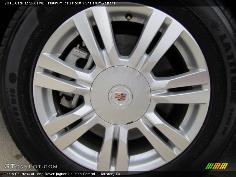 Platinum Ice Tricoat / Shale/Brownstone 2011 Cadillac SRX FWD