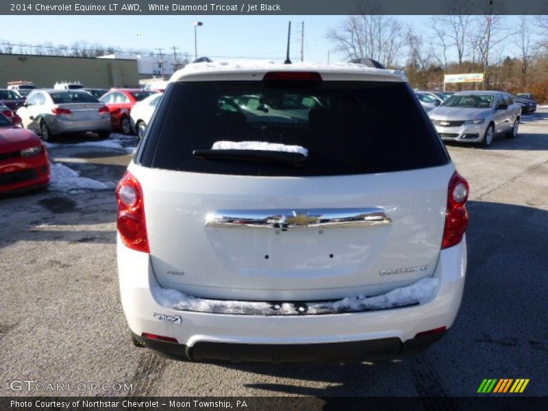 White Diamond Tricoat / Jet Black 2014 Chevrolet Equinox LT AWD