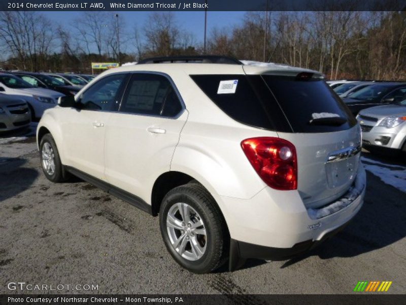 White Diamond Tricoat / Jet Black 2014 Chevrolet Equinox LT AWD