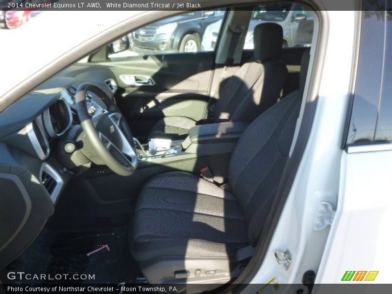 White Diamond Tricoat / Jet Black 2014 Chevrolet Equinox LT AWD