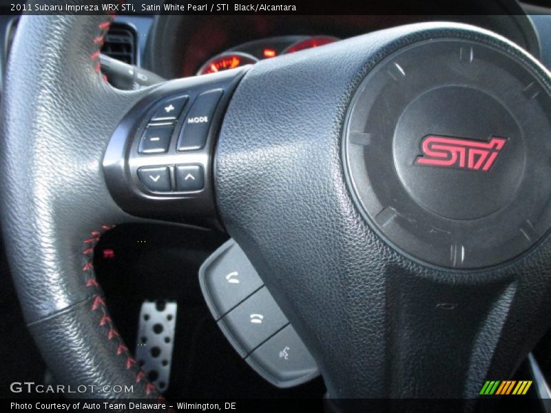 Satin White Pearl / STI  Black/Alcantara 2011 Subaru Impreza WRX STi