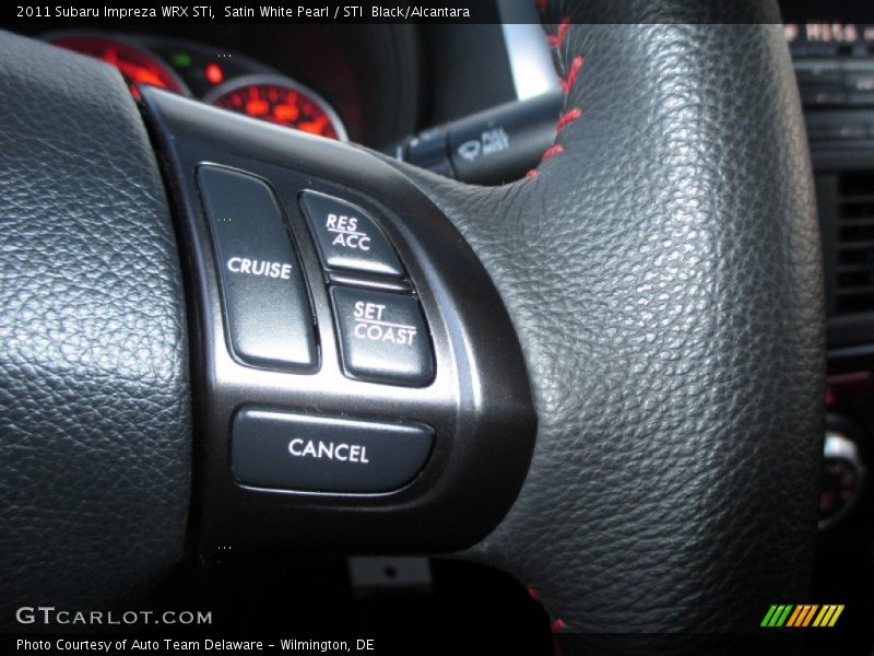 Satin White Pearl / STI  Black/Alcantara 2011 Subaru Impreza WRX STi