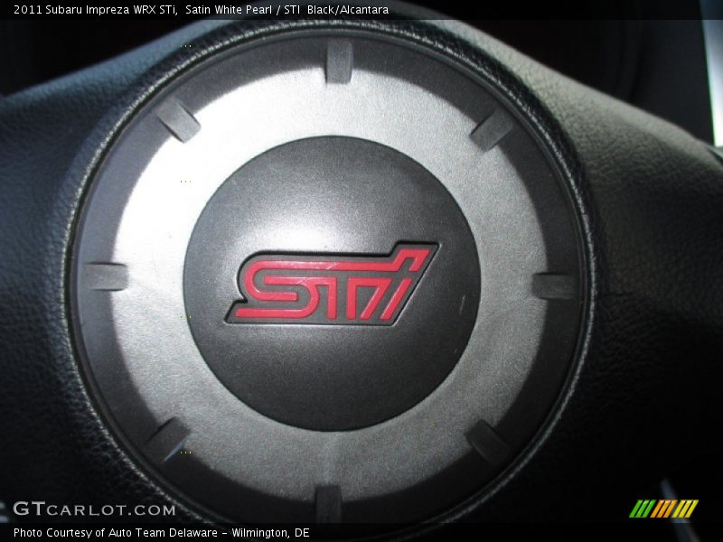Satin White Pearl / STI  Black/Alcantara 2011 Subaru Impreza WRX STi