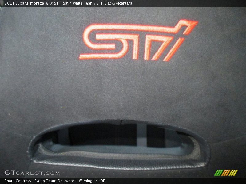 Satin White Pearl / STI  Black/Alcantara 2011 Subaru Impreza WRX STi