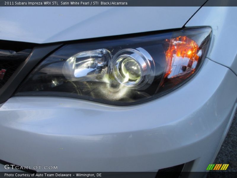 Satin White Pearl / STI  Black/Alcantara 2011 Subaru Impreza WRX STi