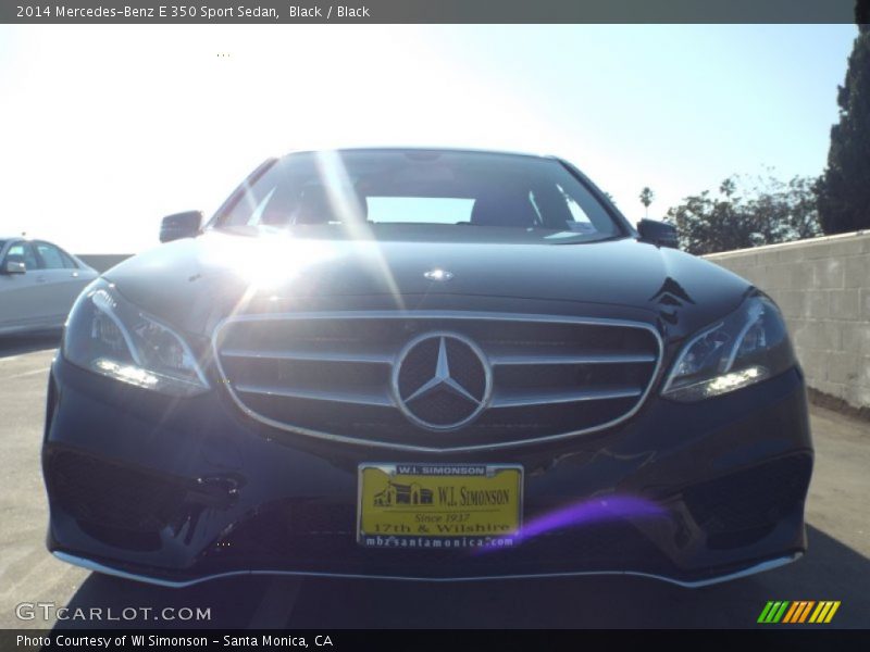 Black / Black 2014 Mercedes-Benz E 350 Sport Sedan