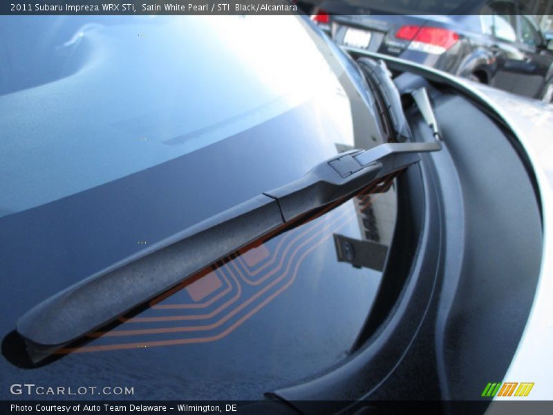 Satin White Pearl / STI  Black/Alcantara 2011 Subaru Impreza WRX STi