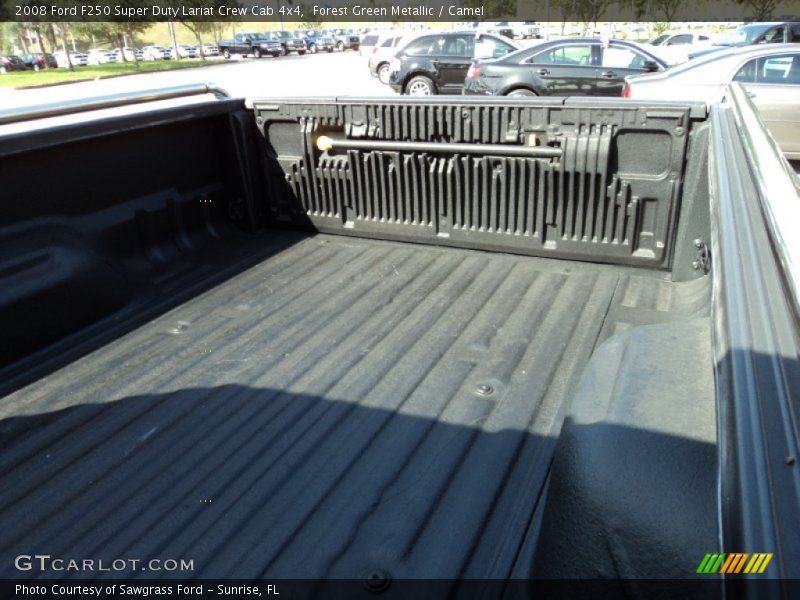 Forest Green Metallic / Camel 2008 Ford F250 Super Duty Lariat Crew Cab 4x4