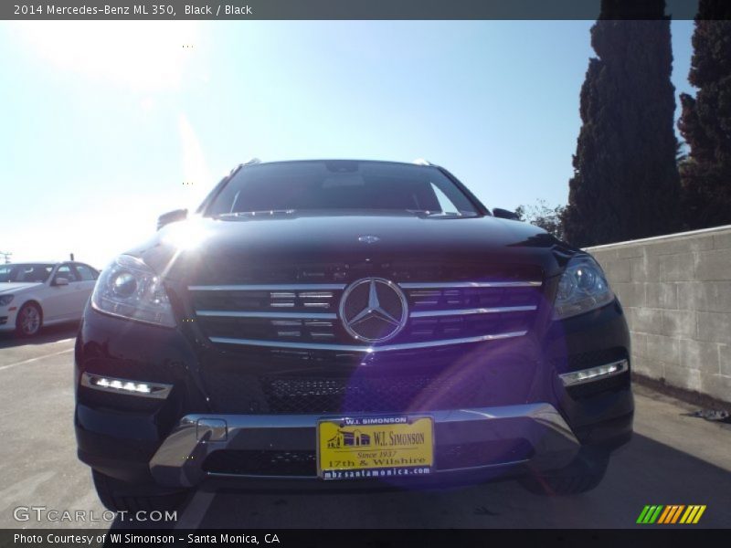 Black / Black 2014 Mercedes-Benz ML 350