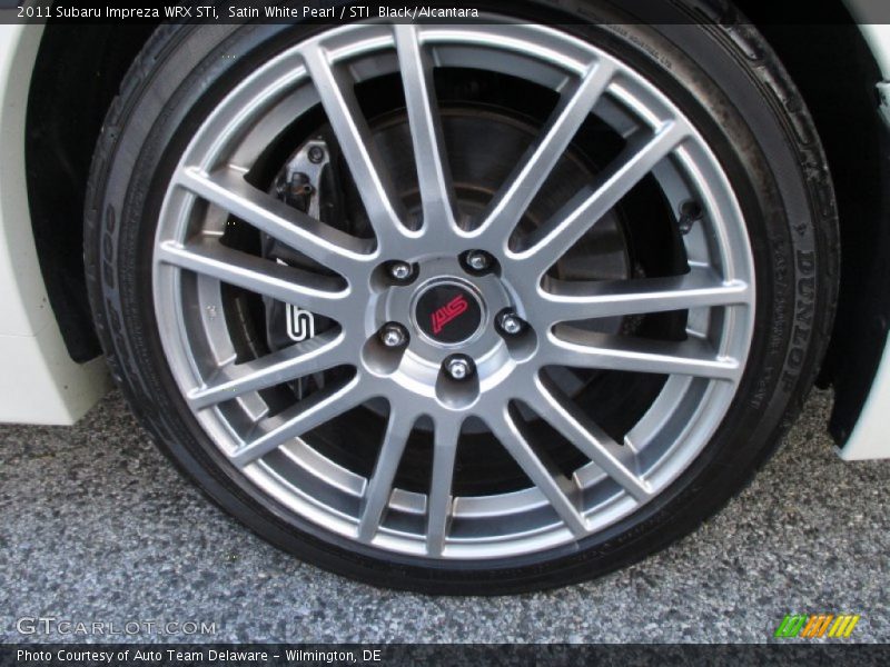 Satin White Pearl / STI  Black/Alcantara 2011 Subaru Impreza WRX STi