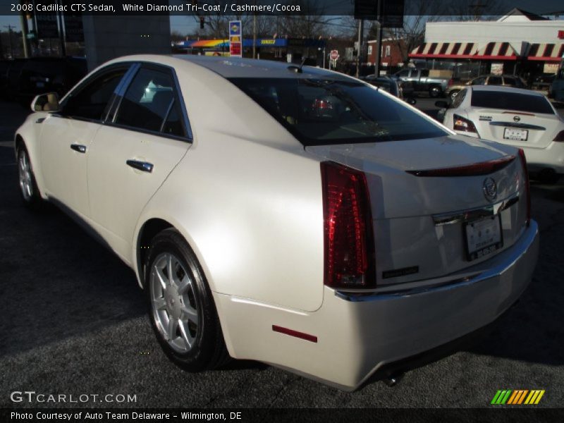 White Diamond Tri-Coat / Cashmere/Cocoa 2008 Cadillac CTS Sedan