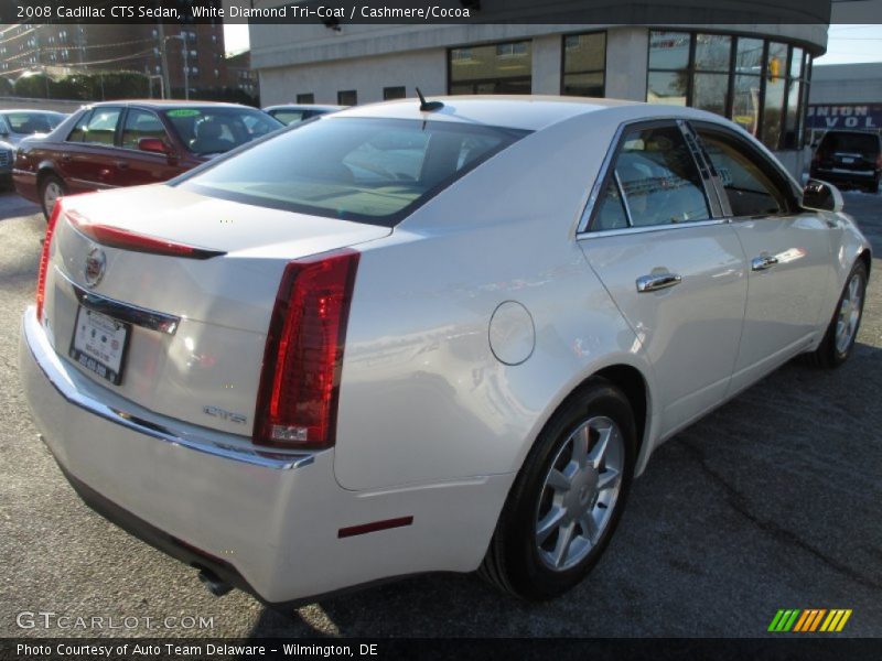 White Diamond Tri-Coat / Cashmere/Cocoa 2008 Cadillac CTS Sedan